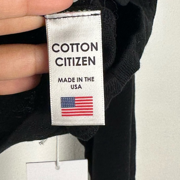 Cotton Citizen Tokyo Black Crop Top Relaxed Casual Shirt Women’s Sz M NWT - Picture 6 of 7